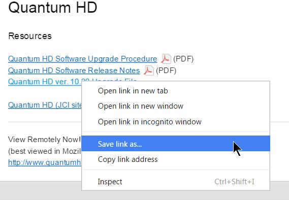 Quantum HD Unity Software Update Procedure Read Thoroughly Updating the Operating Software on a Quantum HD Unity is easy and free.