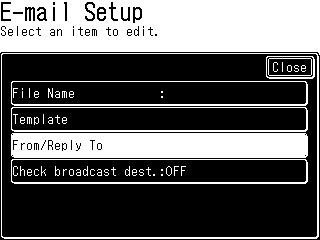 User ID], [POP Password], and [Destination Name and Email Address]. 2-2-1 Set [From] in MC860.