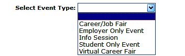 materials available to students, and four new system event e-mails. The four new Career Event types are turned off by default. Career Events A new code field has been added called Event Type.