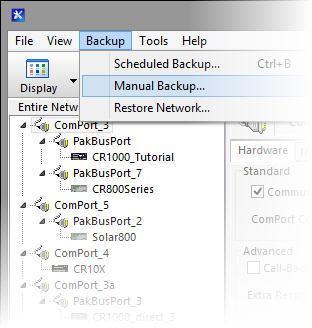 Network Backup It is t to backup your working network configuration The *.BKP file makes transferring a network from your computer to your customer's computer simple.