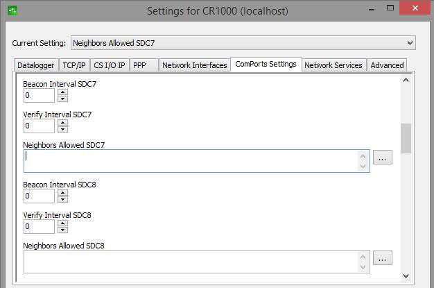 COMPort Settings Tip: Make sure all settings apply to the correct COM port.