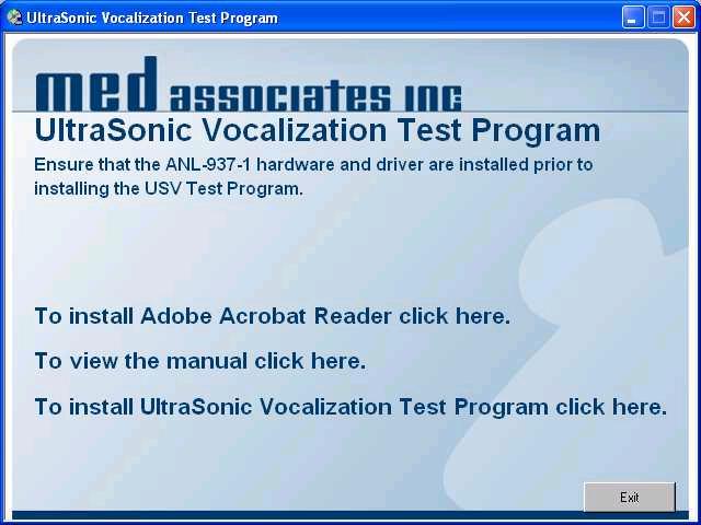 APPENDIX Software Installation 1. Insert the USV Test Program CD into the CD-ROM drive. The screen shown in Figure 16 should appear.