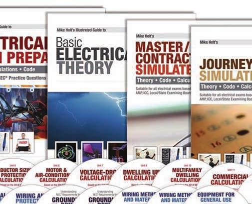 4 TEXTBOOKS 21 DVDs ONLINE QUIZ SIMULATED EXAM ELECTRICAL THEORY Electrical Theory Electrical