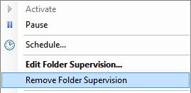 Method Two: You will get a context menu on right clicking the Supervised PC Folder available in the tree-view. Select the command Edit Folder Supervision.