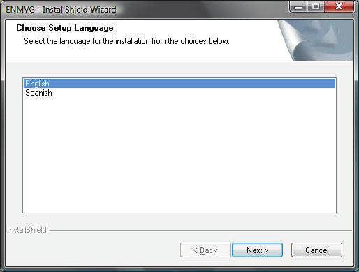 4. Select the Language and click
