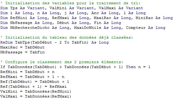 Annex 2: The source code in VBA of the