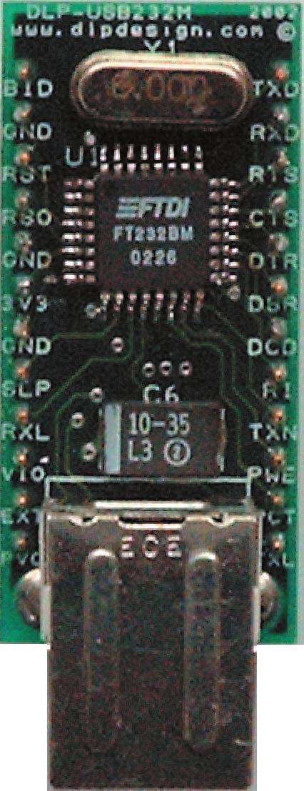 Table 1 - DLP-USB232M PINOUT DESCRIPTION Pin# Description 1 BOARD ID (Out) Identifies the board as either a DLP-USB245M or DLP-USB232M. High for DLP- USB232M and low for DLP-USB245M.