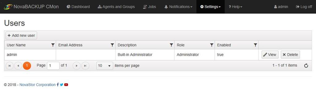 Users & Roles The "Users" page is where you can set up CMon to work with more than just the single built-in "admin"
