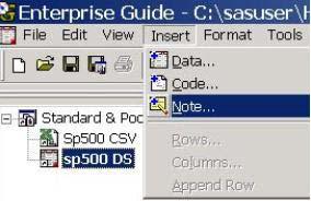 Illustration 9: Inserting a Note Illustration 12: How to Query You can view the SQL code that s