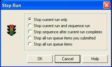 Select the On Stop or Error box to send email notification when the sequence stops or if an error occurs. When you have completed the dialog box, click Start to initiate the sequence acquisition.