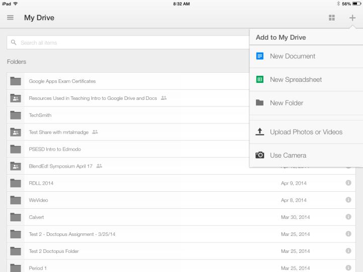Save Photos/Videos to Google Drive Step 1: Download Google Drive from the App Catalog or App Store Step 2: Create