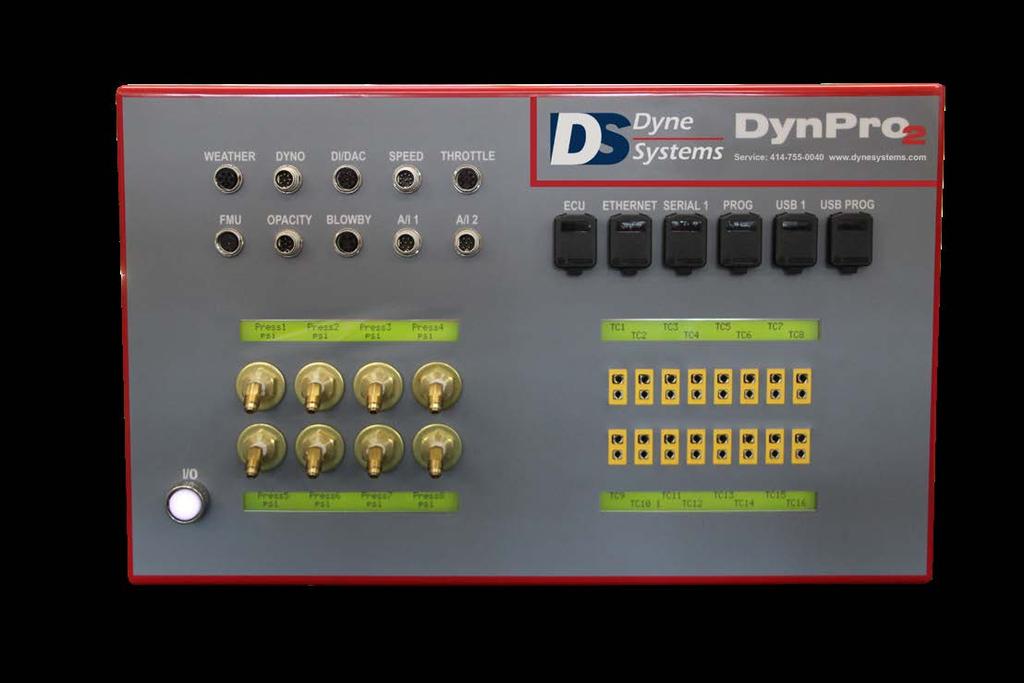 DynPro 2 support equipment and accessories Dyne Systems provides support equipment and accessories that complement the DynPro2 system including (but not limited to): Airflow measurement Analog inputs