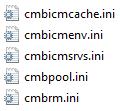 Example: D:\IBM\db2cmv8\lib A number of INI files as shown below are required.