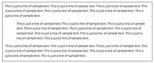 WORD 2013 FOUNDATION Page 49 Click within a paragraph that is aligned to the left. Experiment with using the Increase Indent and the Decrease Indent icons displayed within the Home tab.