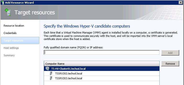Figure 38: Failover cluster added to SCVMM 2012 8) Once SCVMM 2012 discovers the failover cluster or Hyper-V host, it will be displayed as shown in Figure 38.