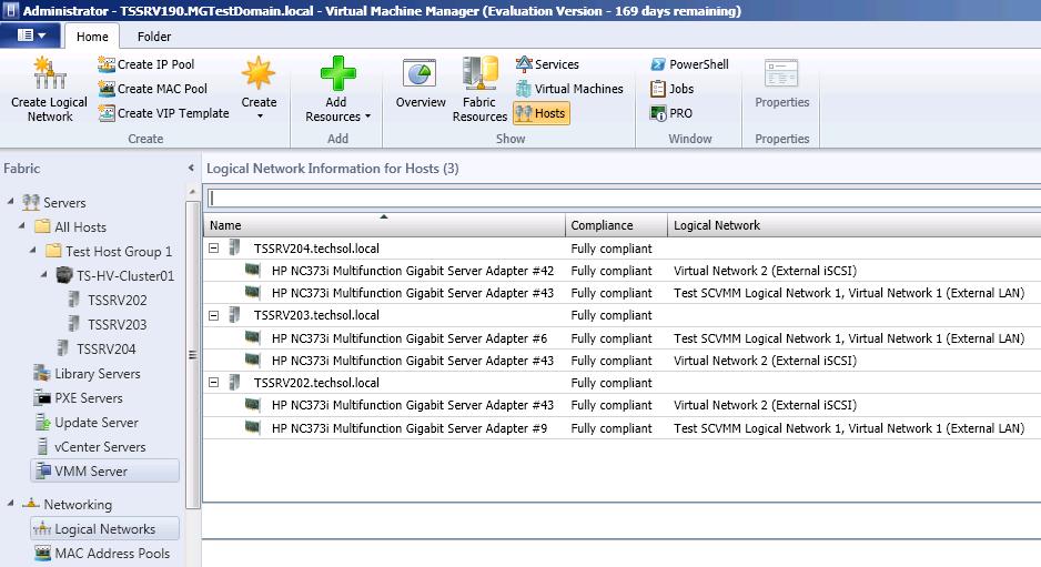7) If desired, associate this logical network with other Hyper-V hosts and nodes in the host group.
