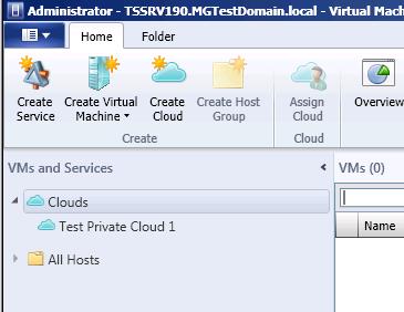 Figure 57: Private cloud successfully created 13) Verify that the Create New Cloud job completes successfully.