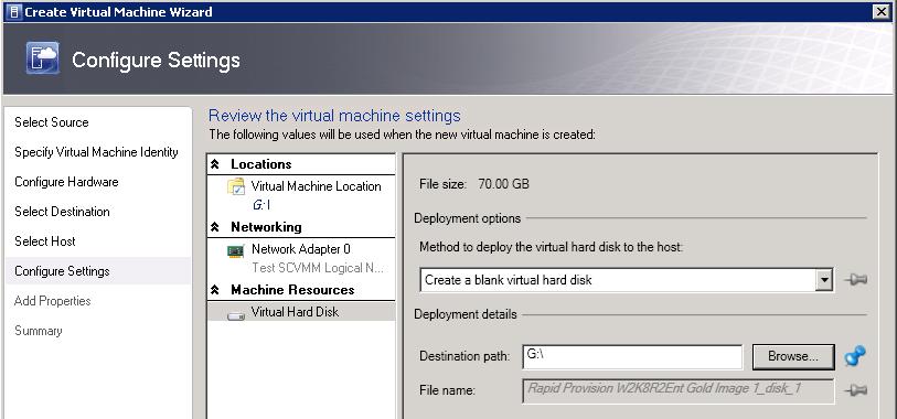 Figure 113: Verify machine resources settings for the new VM guest b.