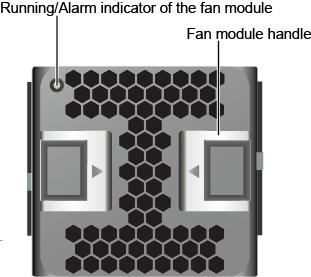 Table 4-16 Indicators on a fan module Indicator Running/Alarm indicator of the fan module