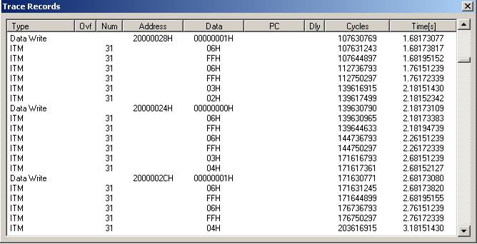 10) Serial Wire Viewer (SWV) and how to use it: a) Data Reads and Writes: (Note: Data Reads but not Writes are disabled in the current version of µvision).