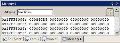 It is possible to drag and drop variables into windows or enter them manually. Watch window: 1. You can do the following steps while the CPU is running. Click on RUN if desired. 2. In the file Blinky.