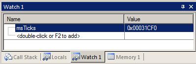 4) Watch and Memory Windows and how to use them: The Watch and Memory windows will display updated variable values in real-time.