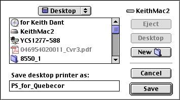 Name desktop printer and click Save.