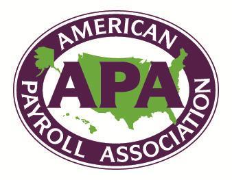 Last Updated: July 8, 2014 Chapter RCH Guide American Payroll Association American Certification Payroll Department Association