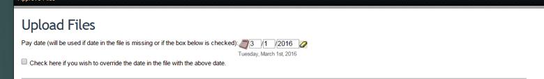 com by default will use the dates in your file as the effective date.