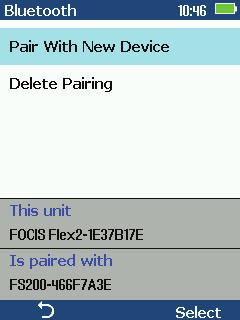 Pairing FOCIS Flex with a Smart Device Configuring Bluetooth on the FOCIS Flex