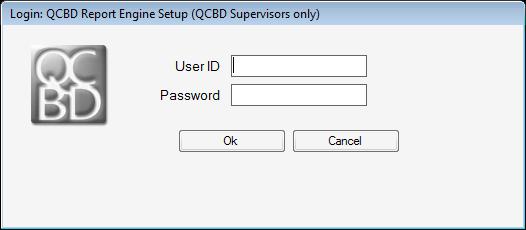 Log on using a QCBD user account with QCBD System