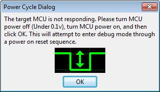 If there is no target available, go to the section Troubleshooting Debug configuration: creating a target.