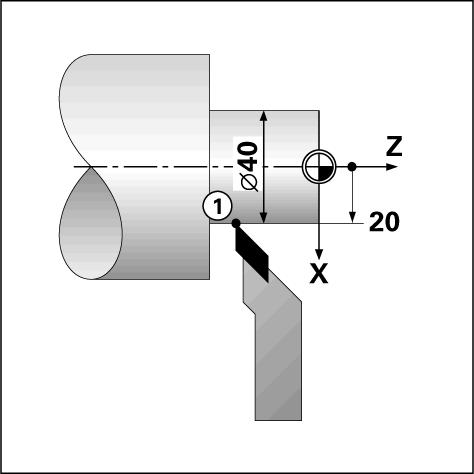 Radius/Diameter Display Drawings for lathe parts usually give diameter values. POSITIP 880 can display either the radius or the diameter for you.