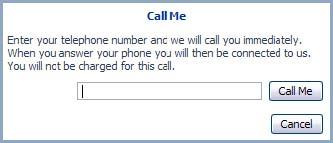 C.3 Call Me experience When a potential caller clicks your Call Me button the following page opens in your default browser.