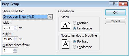 Selecting your output format Open a new blank presentation.