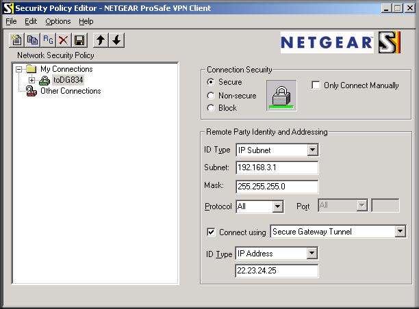 If you do not have a modem or dial-up adapter installed in your PC, you might see the warning message stating The NETGEAR ProSafe VPN Component requires at least one dial-up adapter be installed.