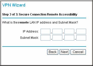 Fill in the IP address or FQDN for the target VPN endpoint WAN connection, and then click Next.