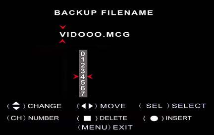 You can rename the backup file.