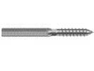 IP impact pins, threaded studs HO threaded studs exclusive plug. H threaded studs including plug. studs according to IN 13 part 12, rolled thread, electrolytically galvanized.