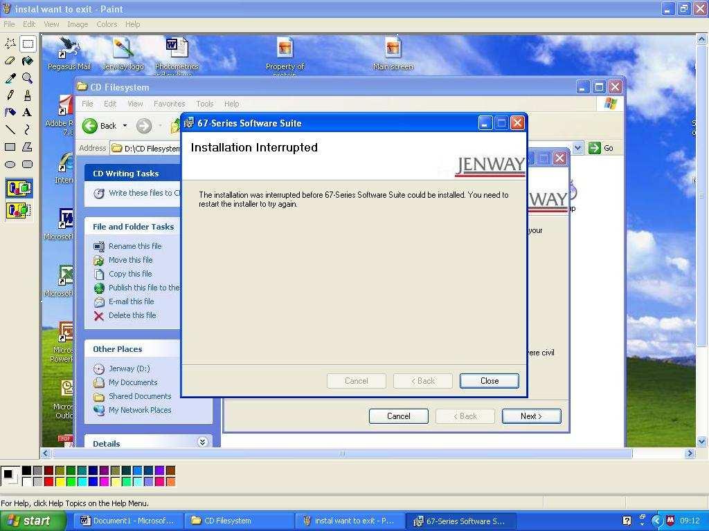 67 Series Spectrophotometer PC Software Installation Insert the 67-Series Software Suite installation CD and select the 67-Series Software Suite icon to open the following screen.