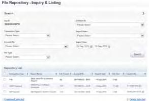 Creating and downloading payment reports 1 To create a report, click on Tools > Create reports Select your Report Type, Transaction Type and Report Name. Then select the Account Number.
