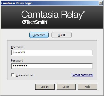 KUMC Camtasia Relay 4 Quick Start Guide (12/06/12) Overview You can use Camtasia Relay (CR) to record your computer screen and audio.