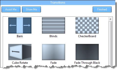 Transitions: Transitions are effects that help ease the switch between two clips on the Timeline.