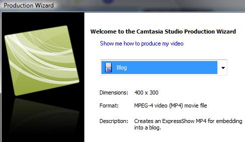 9 First Walkthrough: Fundamentals of Camtasia Studio Producing with Camtasia Studio Producing your Camtasia Studio recording or project into a sharable format is necessary before sharing your video