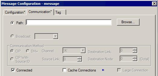 Chapter 3 Send a Message to Multiple Controllers IMPORTANT Clear the Cache Connections checkbox.
