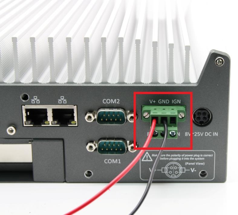 To connect DC power via the 3-pin pluggable terminal block, please follow the steps listed below. 1. Make sure the external DC power supply is power off or disconnected before wiring. 2.