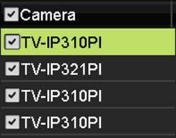 Search for video recordings Check on the camera you want to see the playback or check on Camera to select all channels. Then, choose the date for the recording.