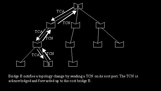 Notifying the Root Bridge In normal STP operation, a bridge keeps receiving configuration BPDUs from the root bridge on its root port, but it never sends out a BPDU toward the root bridge.