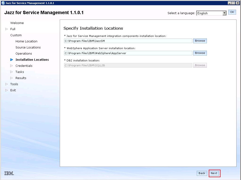 Services IBM Wehsphere Application Server Please accept the license panel