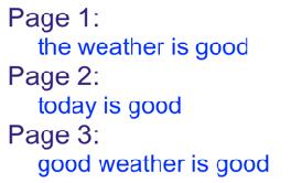 Example: WordCount map output: Worker 1: (the 1), (weather 1), (is 1), (good 1).